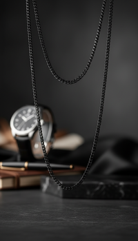 The Link — 4mm Stainless Steel Chain (Black)